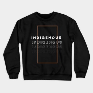 Indigenous Repeatitive Design Crewneck Sweatshirt